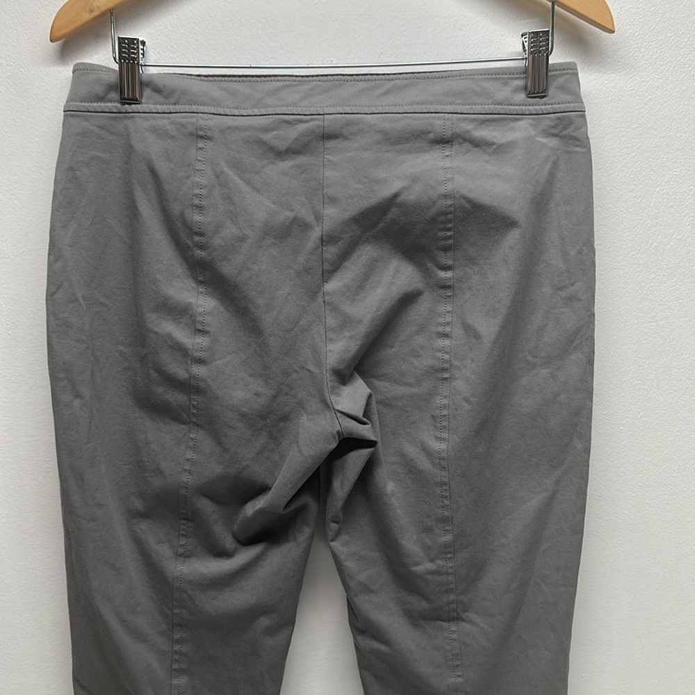 Eileen Fisher Pants Trouser Career Pant Cotton Stretch Zip Fly Gray Size Small - Picture 4 of 9